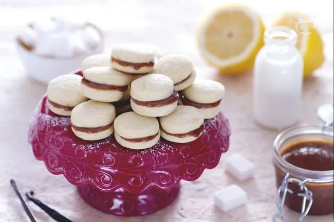 Alfajores con dulce de leche fatto