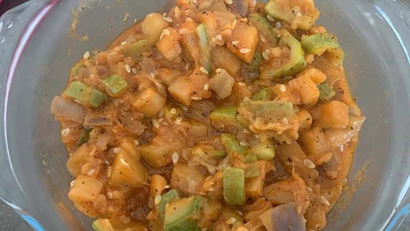 Caponata di melanzane e zucchine