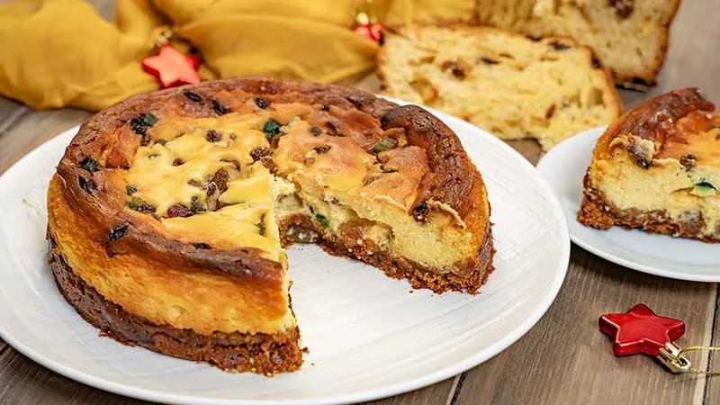 Cheesecake al panettone