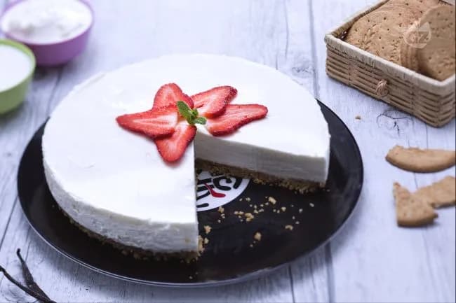Cheesecake leggera senza forno
