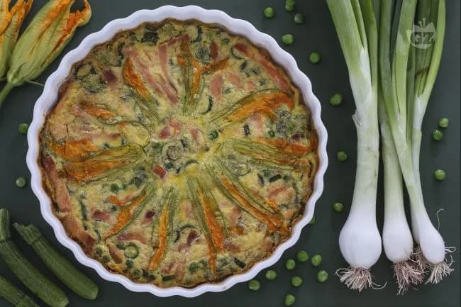 Clafoutis salato al salmone