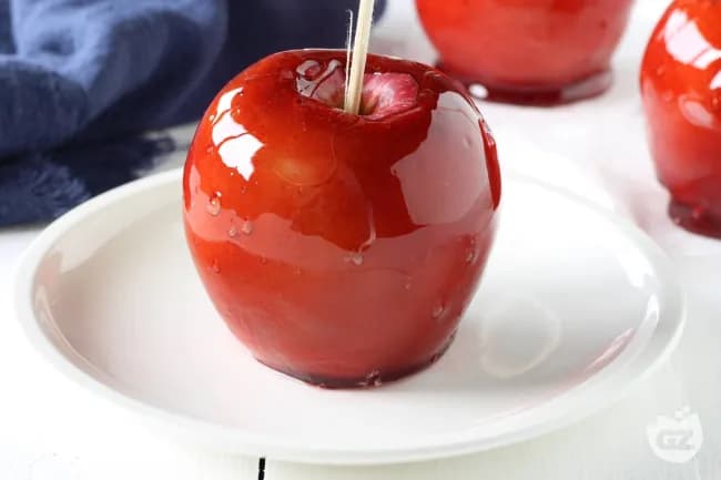 Mele caramellate per halloween