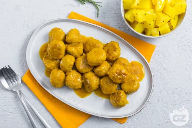 Polpette allo zafferano con patate