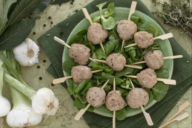 Polpette aromatiche al vapore