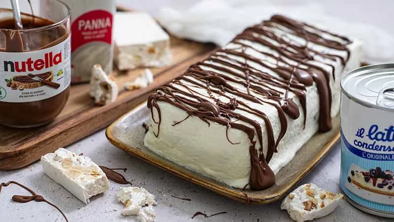 Semifreddo alla nutella e torrone