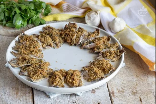 Alici ammollicate al forno