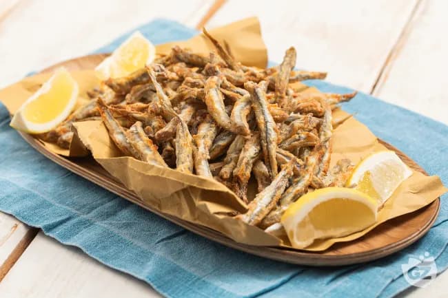 Alici croccanti in friggitrice ad aria