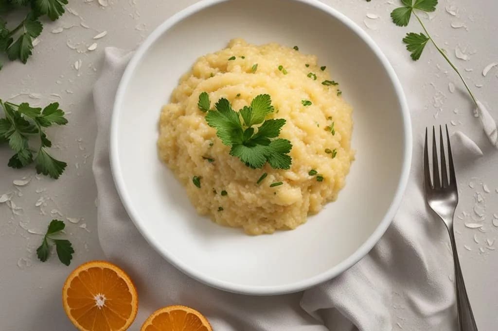 Risotto all'arancia mantecato al