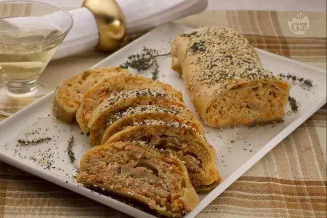 Strudel di salmone e ricotta