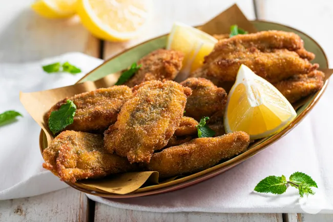 Alici imbottite fritte