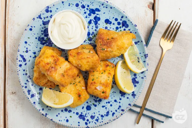 Baccalà impanato in friggitrice