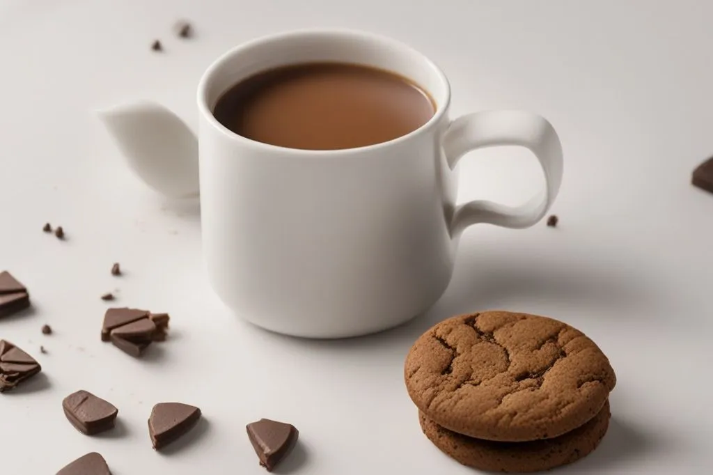 Biscotti da latte al cacao per la