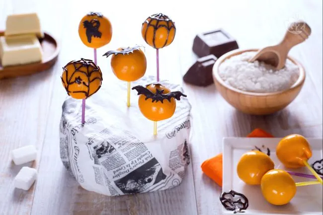 Cake pops di halloween al latte