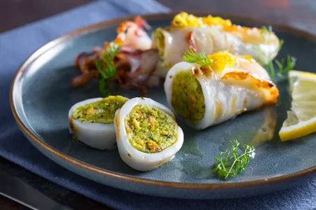 Calamari ripieni alla griglia