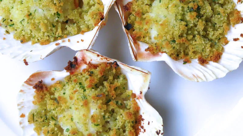 Capesante gratinate al forno