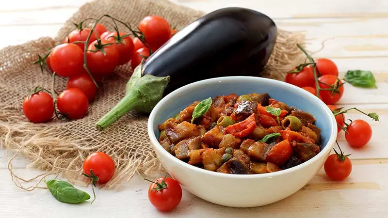 Caponata siciliana di melanzane