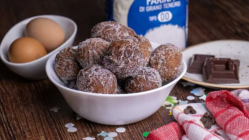 Castagnole al cioccolato