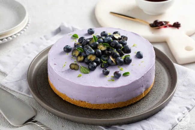 Cheesecake ai mirtilli senza forno