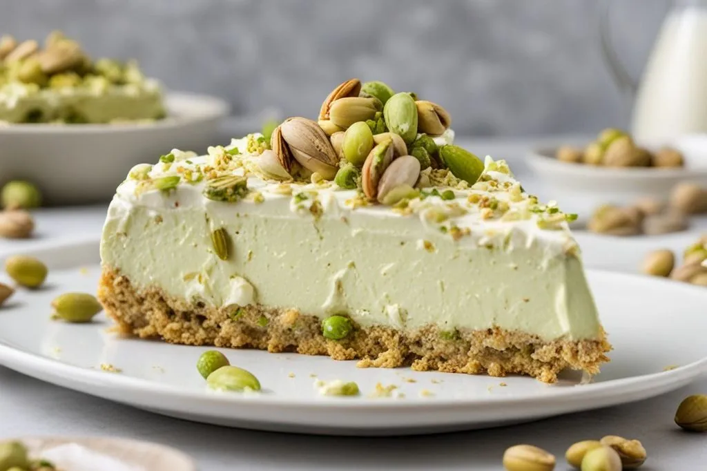 Cheesecake al pistacchio senza forno