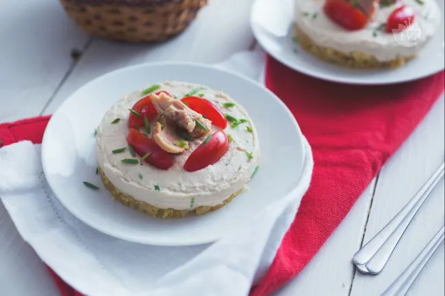 Cheesecake salata al tonno