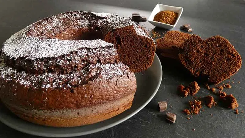 Ciambella al cioccolato e caffè