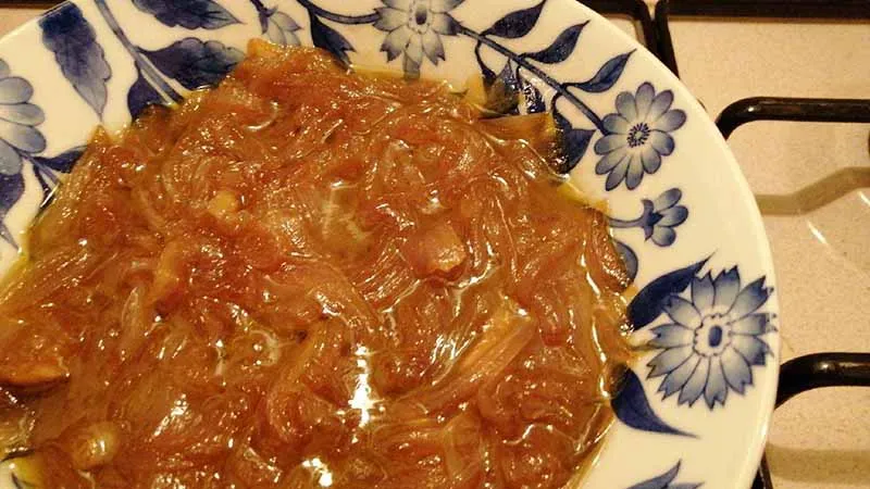 Cipolle di tropea caramellate con zucchero di canna