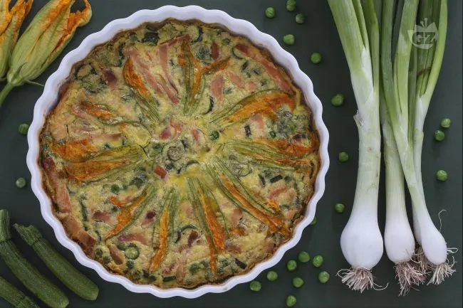 Clafoutis salato al salmone
