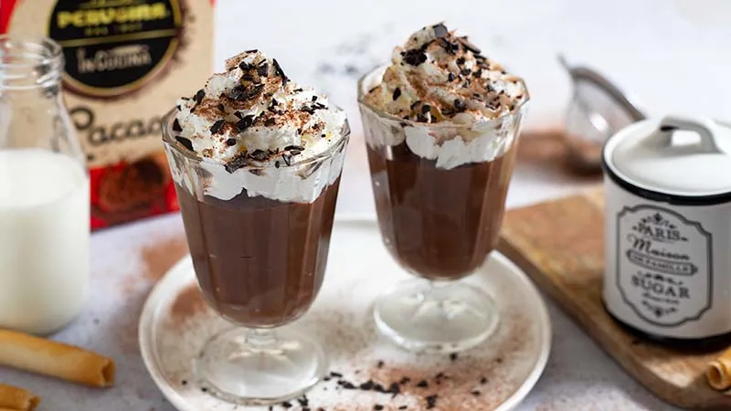 Coppa malù al cioccolato e panna