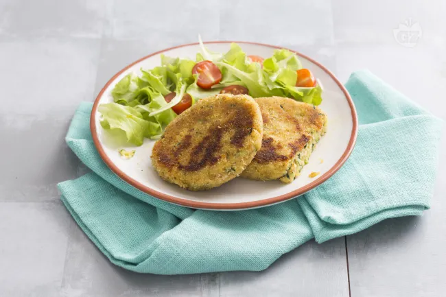 Cotoletta di zucchine e scamorza