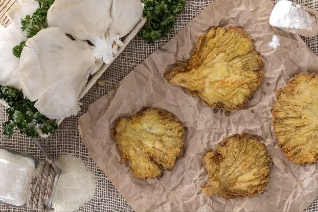 Cotolette di pleurotus croccanti