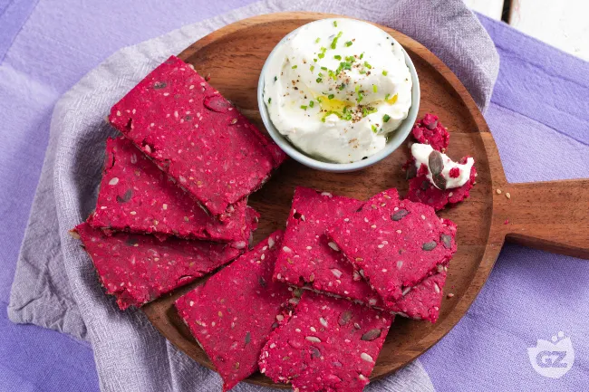 Cracker alla barbabietola