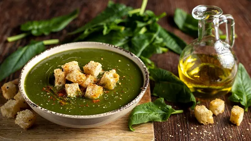 Crema di spinaci e fagioli cannellini