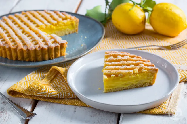 Crostata al limone con frolla all'olio