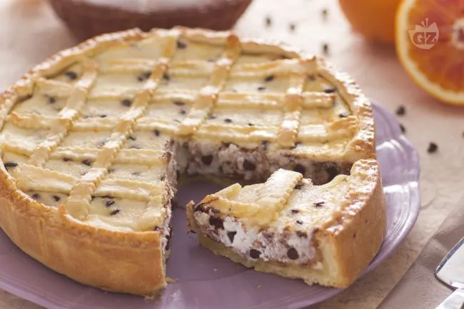 Crostata pasquale ricotta e cioccolato