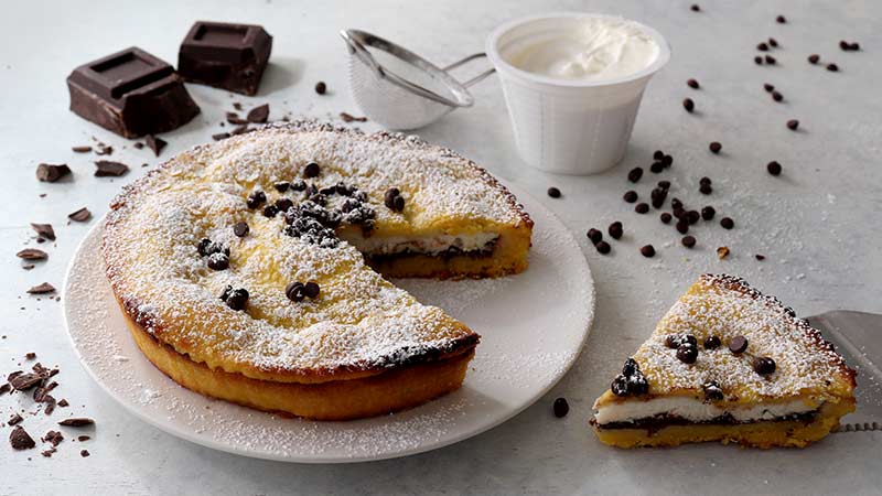 Crostata ricotta e gocce di cioccolato