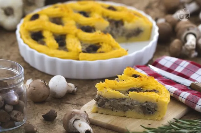 Crostata salata di polenta