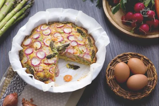 Frittata ai ravanelli con carote