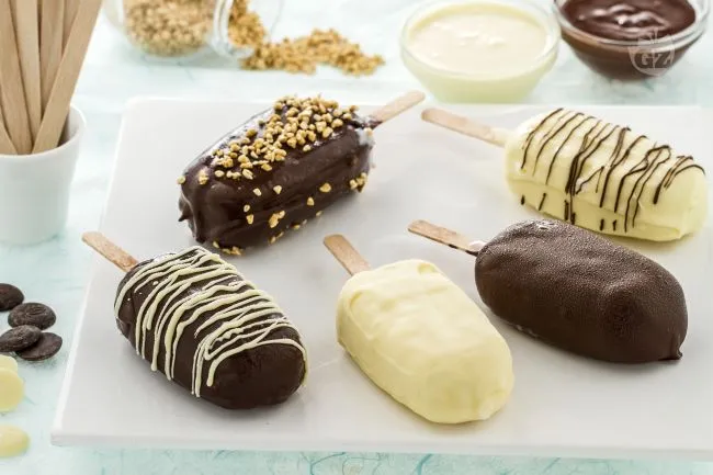 Gelato pinguino con cioccolato