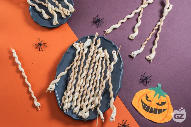 Grissini serpentelli per halloween