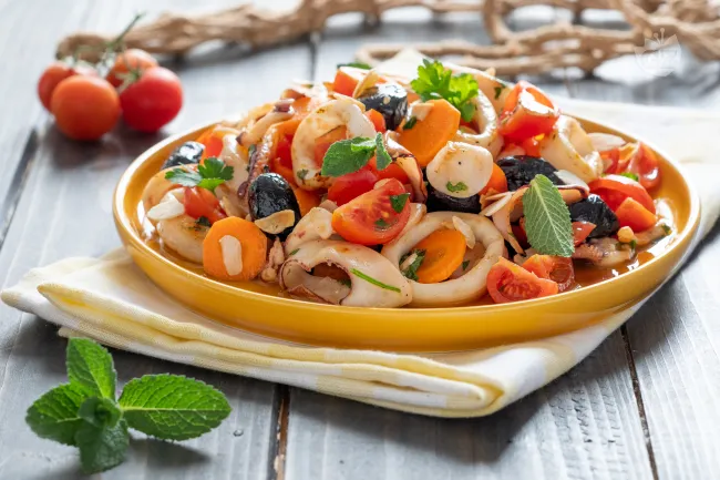 Insalata di calamari alla griglia