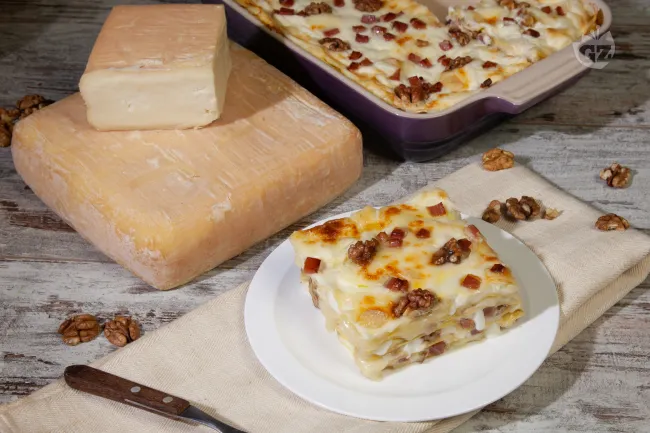 Lasagne al taleggio con speck e noci