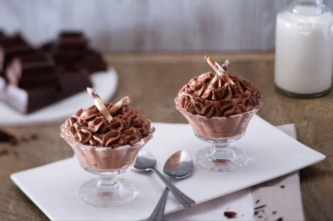 Mousse al cioccolato senza uova