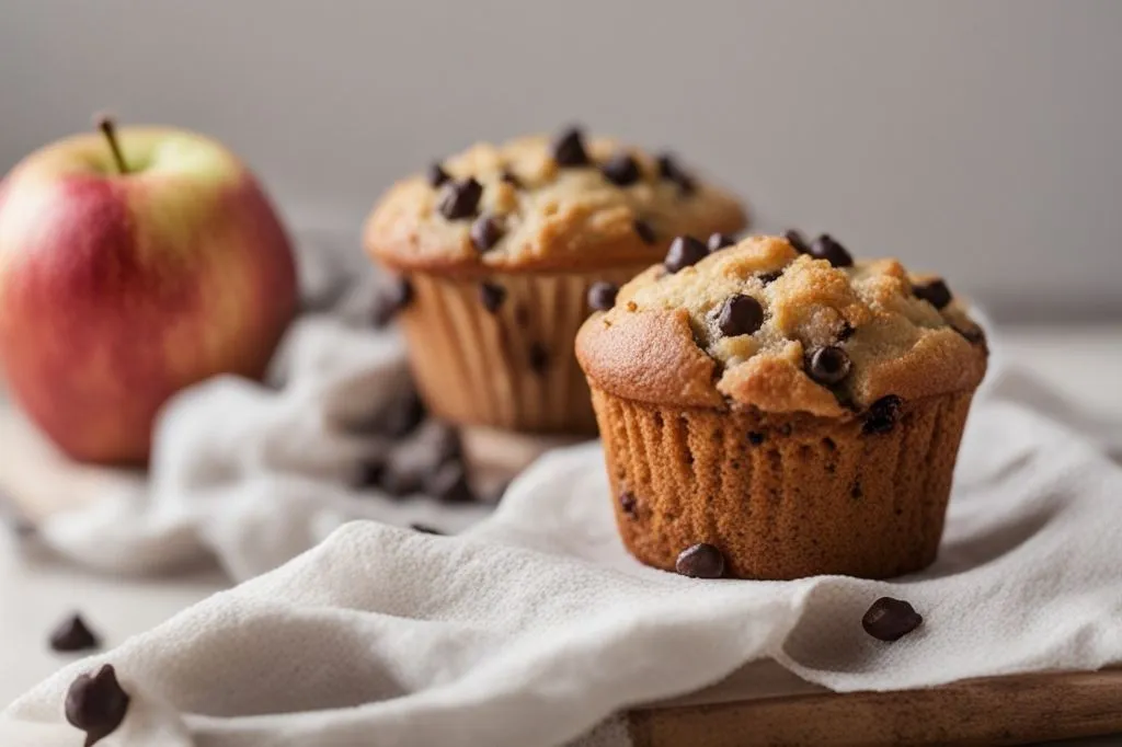 Muffin pan di mele con gocce