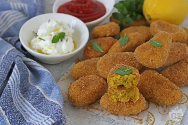 Nugget di ceci croccanti e speziati