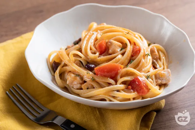 Pasta con pesce spada