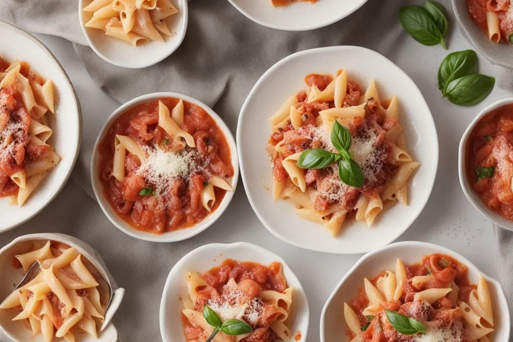 Pasta corta con speck e pomodoro