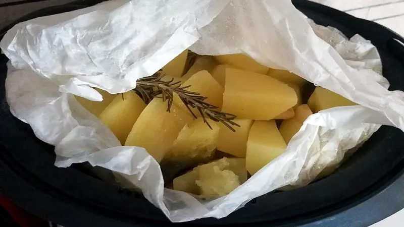 Patate al cartoccio al vapore