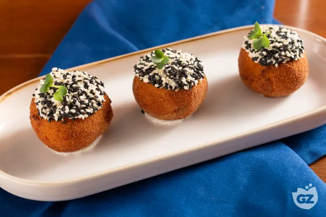 Polpette di gamberi con maionese