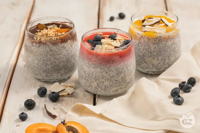 Porridge vegano con topping