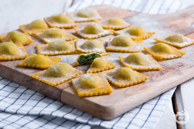 Ravioli ricotta e spinaci
